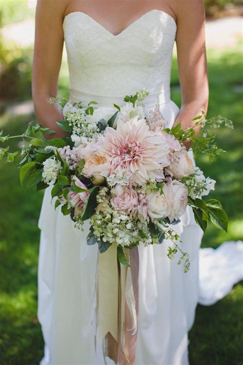 Rustic Vancouver Island Summer Wedding Blush Bouquet