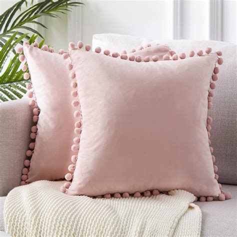 Top Finel Decorative Throw Pillow Covers For Couch Bed Soft Particles