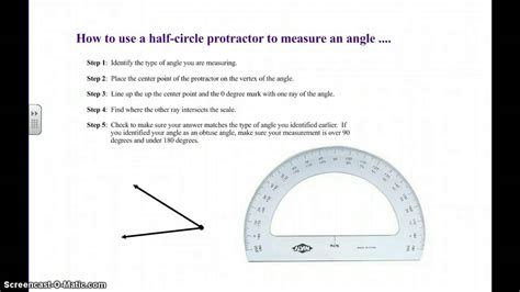 Half Circle Protractors Youtube