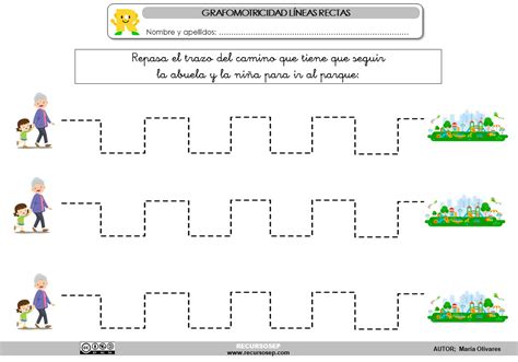 Grafomotricidad Lineas Rectas 3