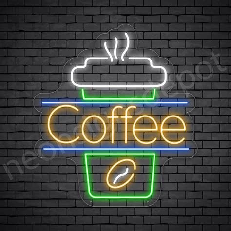 Coffee Neon Sign Cup Coffee Neon Signs Depot