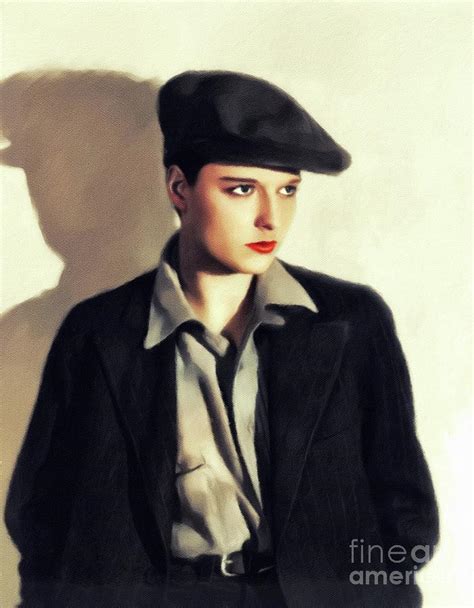 Louise Brooks Vintage Actress Painting By John Springfield Fine Art