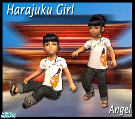 The Sims Resource Harajuku Girls Toddler Set One Angel