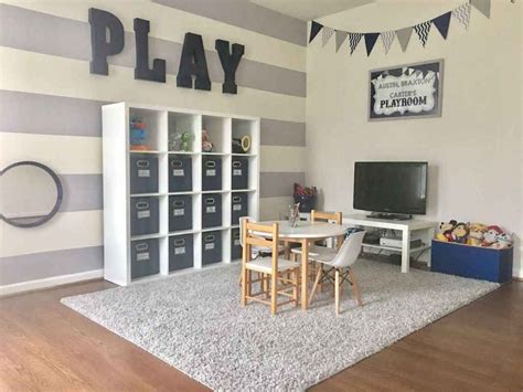 01 Stunning Basetment Playroom Ideas For Kids Playroom