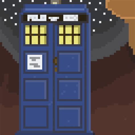 Little Animated Pixel Art I Made Of The Tardis Rdoctorwho