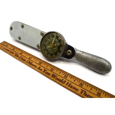 Vintage Snap On Torqometer Torque Wrench Tq 12 B Black Dial Inch Pou