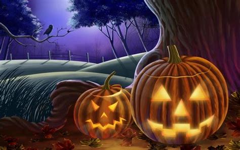 45 Scary Halloween 2012 Hd Wallpapers Pumpkins Witches Spider Web