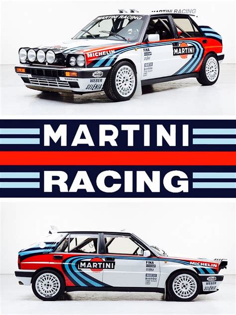 Lancia Delta HF Integrale Martini Racing Bike Race Poster Racing