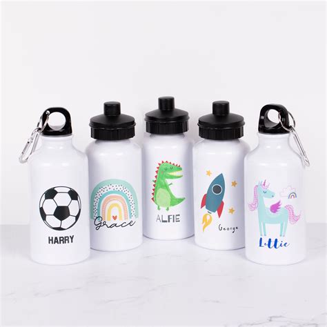 Personalised Childrens Water Bottle School Bottle Etsy