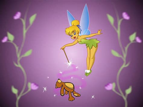 Tinkerbell Spells Wand Flowers Tinkerbell Magic Teddy Bear Fairy