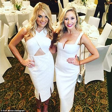 Footy Show S Erin Molan Wows In Stunning White Frock Daily Mail Online
