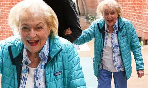 Betty White Looks Sprightly As Ever On Stroll Ahead Of 97th Birthday
