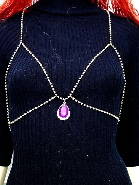 Rhinestone Body Chain Crystal Bra Body Jewelry Beach Or Stage Jewelry