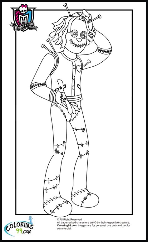 1000s free printable coloring pages for boys! Monster High Boys Coloring Pages | Team colors