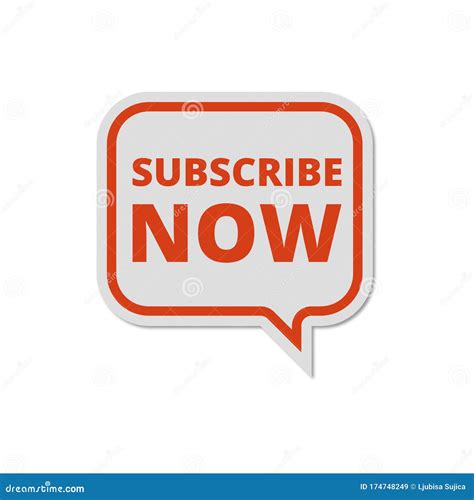 Subscribe Now Sign Subscribe Now Button Stock Vector Illustration Of