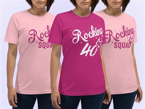 40th Squad T Shirt 40th Birthday Ts For Women 40th Etsy