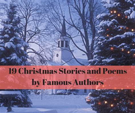 19 Christmas Stories And Poems By Famous Authors