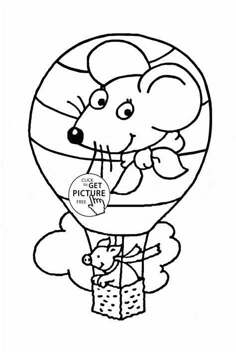 Color the balloons in primary & secondary colors. Transportation Coloring Pages For Preschool - Coloring Home