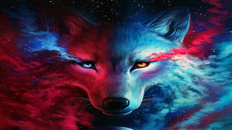 80 Galaxy Wolf Wallpapers On Wallpaperplay