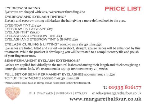 New No 1 Lash And Brow Bar Margaret Balfour Clarins Beauty Salon And Day Spa Sherborne Dorset