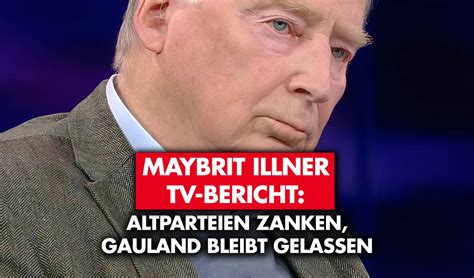 Maybrit Illner: Altparteien zanken – Gauland bleibt gelassen