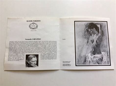 Архив Картина стиль Ню Fernando Carcupino 1978 г Nudo Италия
