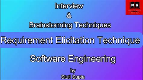 Requirement Elicitation Techniques In Software Engineering Interview