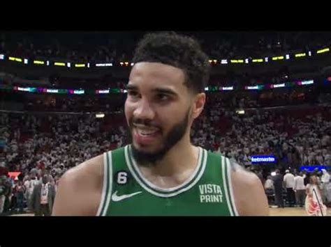 Jayson Tatum Is At A Loss For Words After Celtics Stunning Win In Game