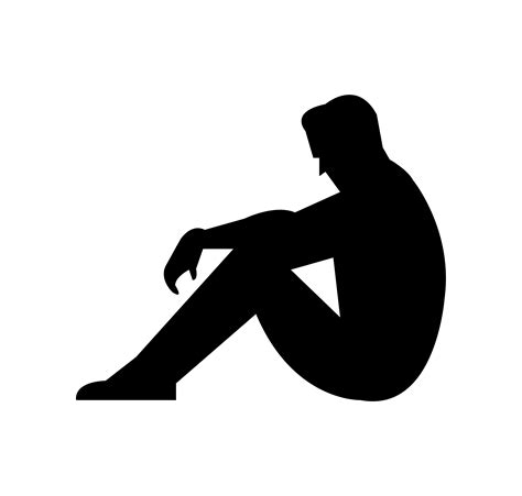 Sitting Silhouette Vector Art Icons And Graphics For Free Download