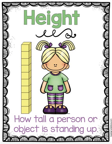 Measurement Kindergarten Kindergarten Anchor Charts Measurement
