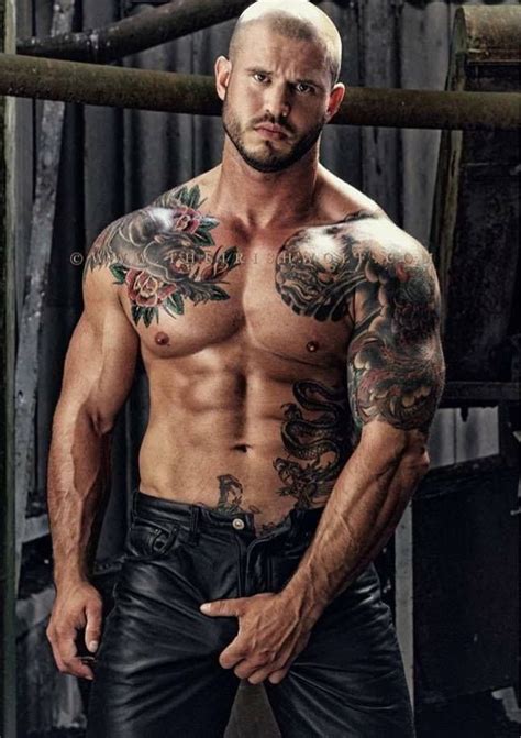 Hot Men Hot Guys Harry Winston Hot Tattoos Tattoos For Guys Leather Men Men Tattoos