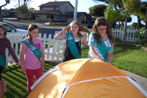 HUNTINGTON BEACH GIRL SCOUT TROOP GETTING READY FOR OUR CAMPING TRIP