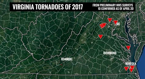 At Least 4 Tornadoes Hit Virginia On Thursday One Crossed The Pentagon