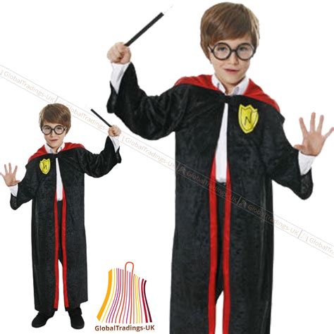 Kids Harry Potter Fancy Dress Boys Film Character Robe School Book Week
