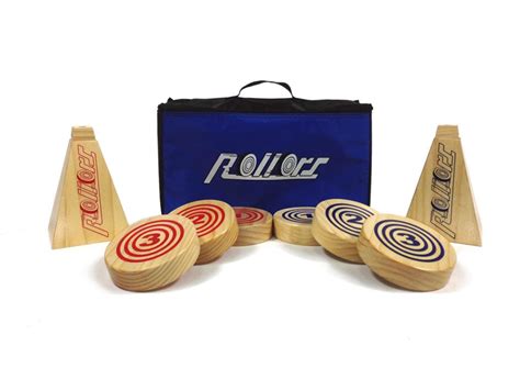 Rollors Outdoor Yard Game All Wood Backyard Game Combining Horseshoes