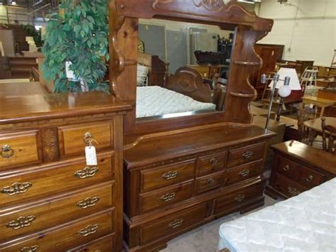 Amazing sales on bedroom groups are happening now at badcock home furniture &more! Pine Full/Queen 4 Piece Bedroom Set - for Sale in ...