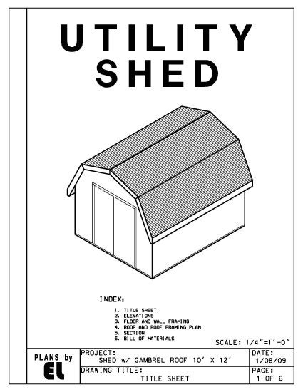 To prove it to you, we've created a collection of the most popular shed sizes with a material list inside. 10' x 12' Gambrel Roof Barn Shed building plans blueprints ...