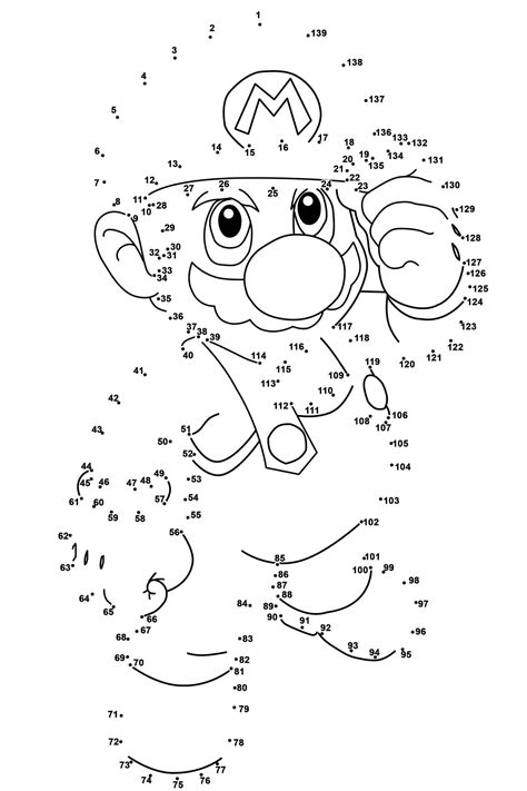 Download these cute templates for free. Dot to Dot Printables for Kindergarten | Super mario ...
