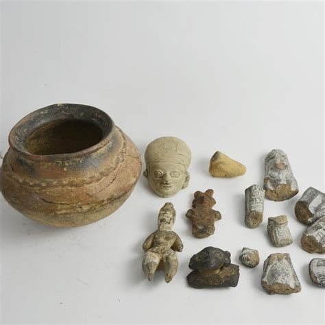Antique South American Clay Artifacts Ebth