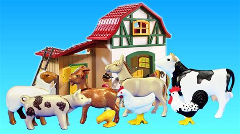 Playmobil Farm Animals Toys Barn Building Sets Videos Collection For