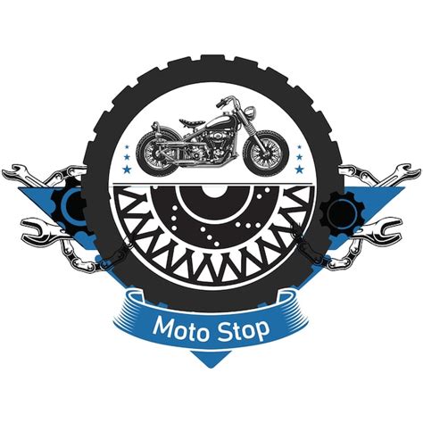 Premium Vector Vintage Motorcycle Shop Logo