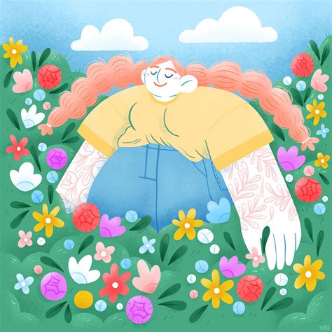 Joyful Springtime Illustration By Camille Lagoarde In 2021