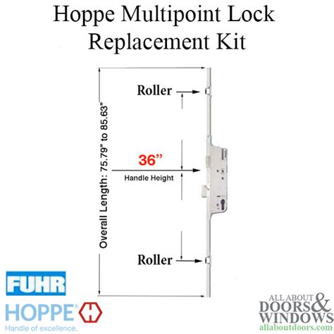Hoppe Replacement For Fuhr Automatic Multipoint Lock With Rollers
