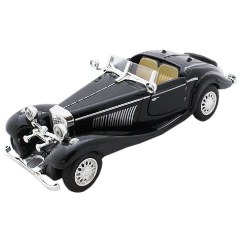 Diecast Model Toy Car Vintage Design Black 1c578 Kids Room Decor