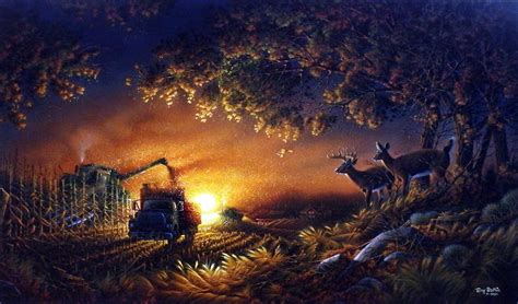 Terry Redlin Sunset Harvest