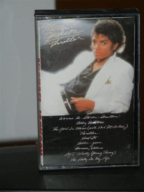 Michael Jackson Thriller Cassette Tape From 1982 Featuring The Etsy