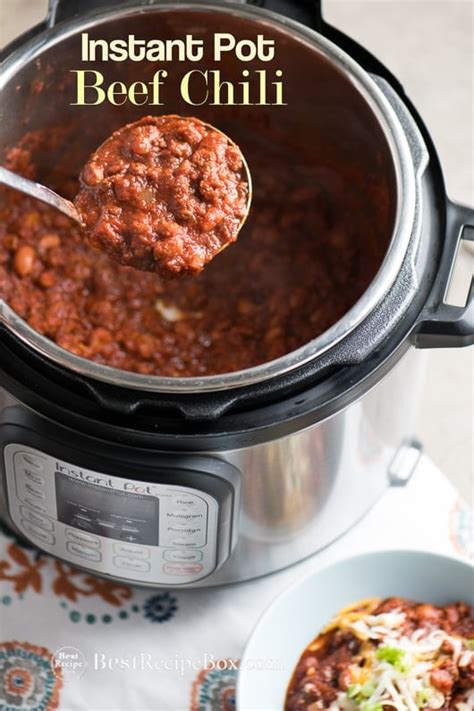 Best And Easy Instant Pot Beef Chili Recipe With Ground Beef