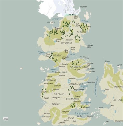 Beautiful Game Of Thrones Maps Of Westeros The Known World 45 Off
