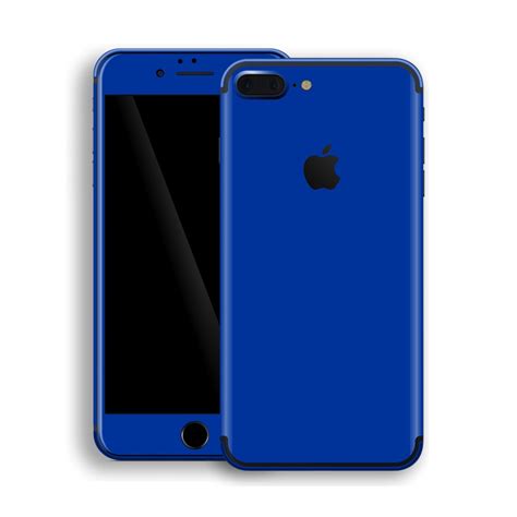 Designul integral din sticlă, profilul din aluminiu, culorile delicioase dau extra șarm. iPhone 7 PLUS GLOSSY Royal Blue Skin, Wrap, Decal - EasySkinz™