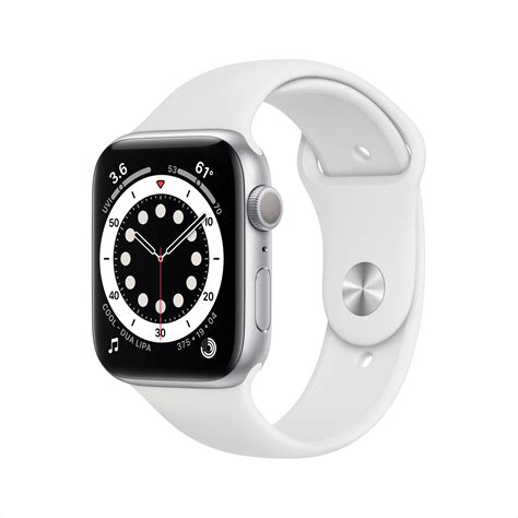 Apple watch series 6 lets you measure your blood oxygen level with a revolutionary new sensor and app. Apple Watch Series 6 GPS, 44mm Silver Aluminum Case with White Sport Band - Regular - Walmart ...